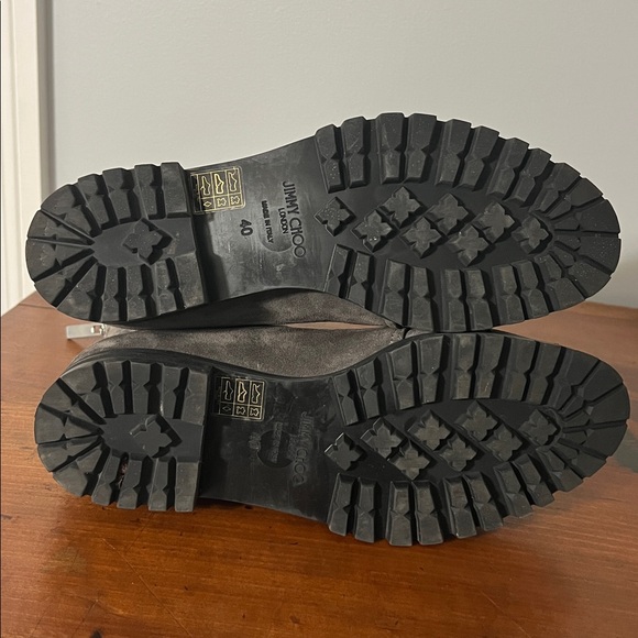 JIMMY CHOO Piper Suede Combat Boots Size 40 - Picture 12 of 14